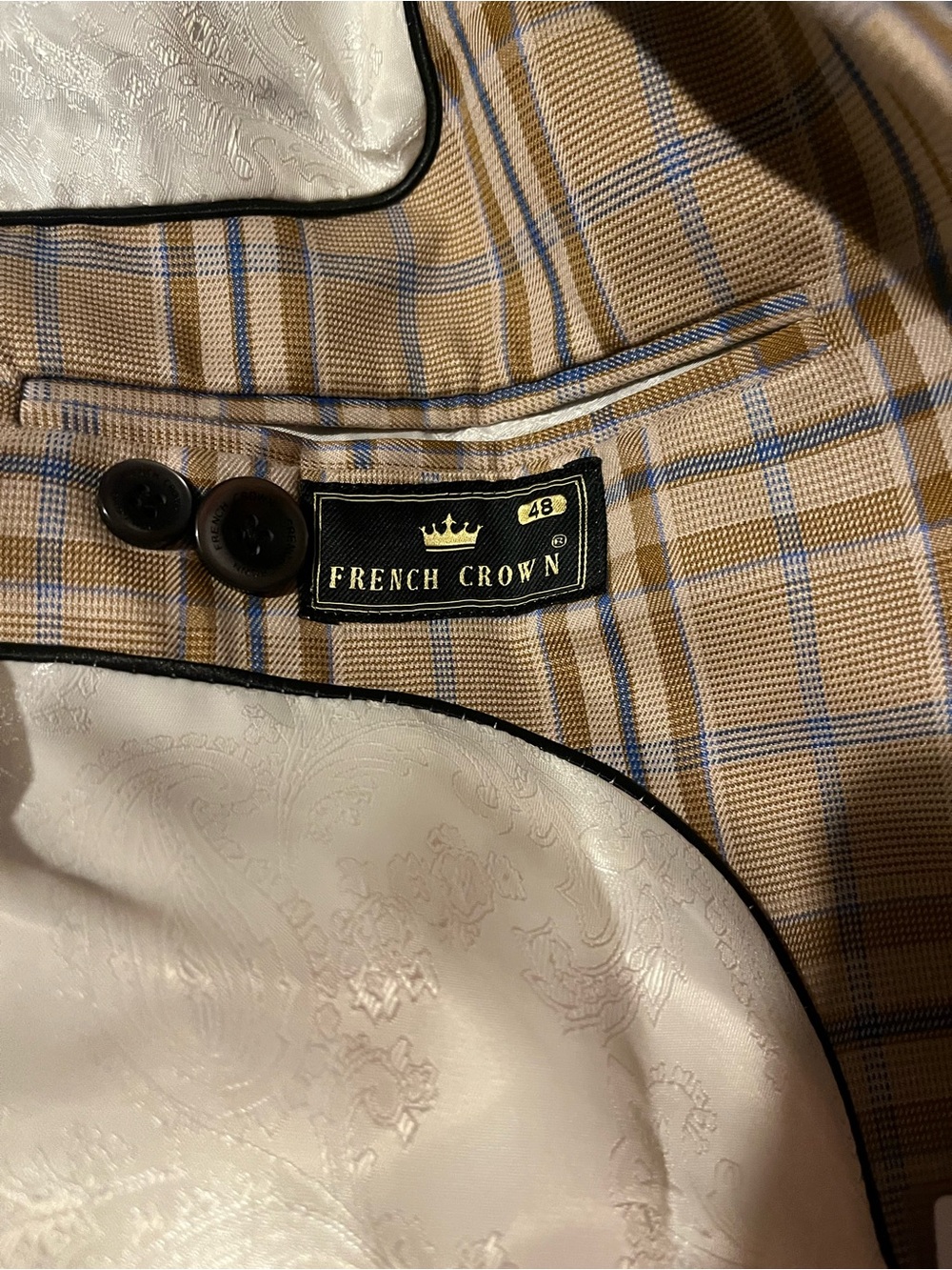 French Crown Men’s Size 48 Blazer - Picture 6 of 7